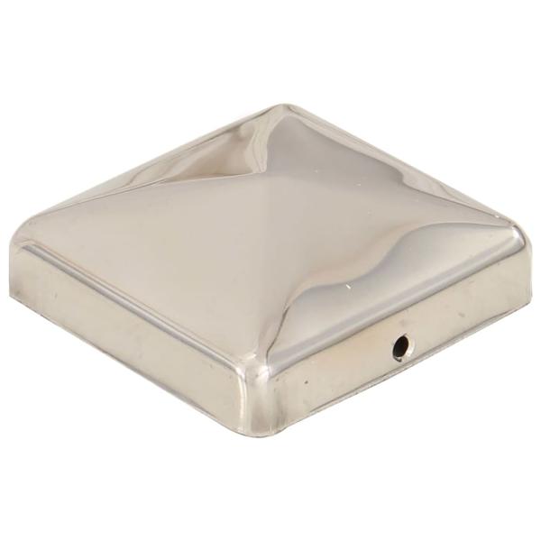 Pfostenkappen 6 Stk. Pyramide Edelstahl 71 x 71 mm  