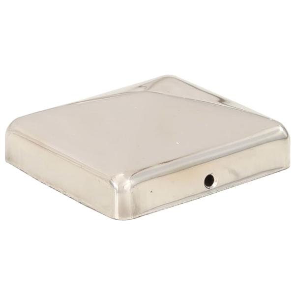 Pfostenkappen 6 Stk. Pyramide Edelstahl 71 x 71 mm  