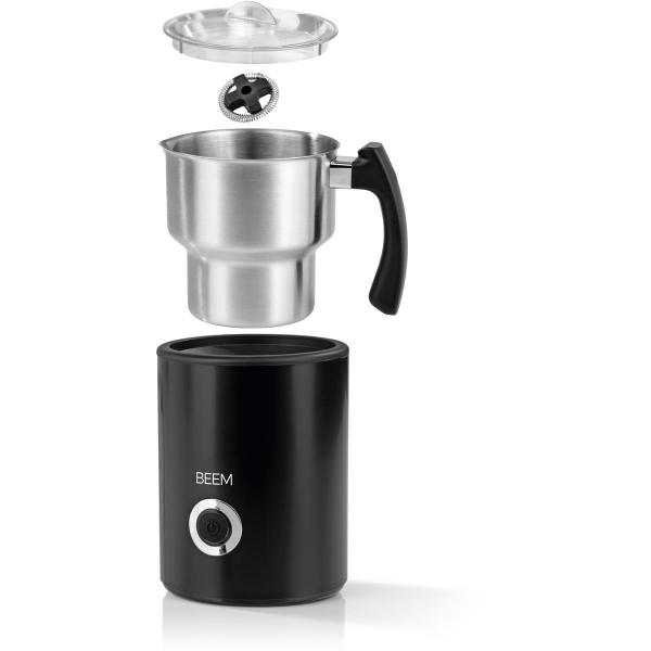 BEEM Induktions-Milchaufschäumer Milk Perfect II 260ml, 500W, Edelstahl/schwarz (08158)