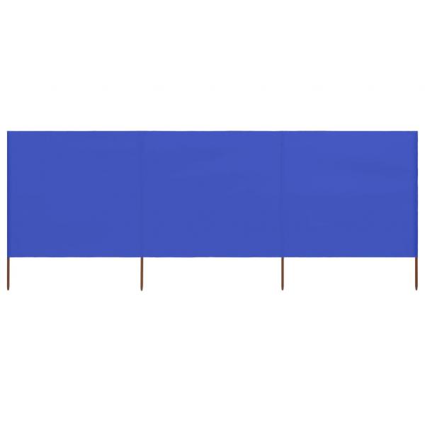 ARDEBO.de - 3-teiliges Windschutzgewebe 400 x 120 cm Azurblau