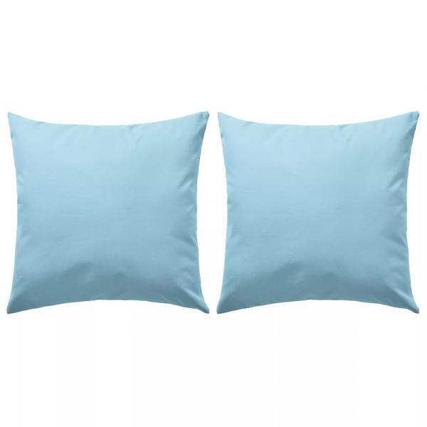 ARDEBO.de - Gartenkissen 2 Stk. 45 x 45 cm Hellblau