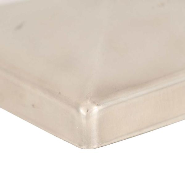 Pfostenkappen 6 Stk. Pyramide Edelstahl 101 x 101 mm