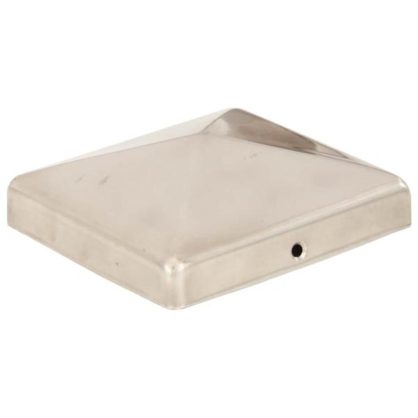 Pfostenkappen 6 Stk. Pyramide Edelstahl 101 x 101 mm