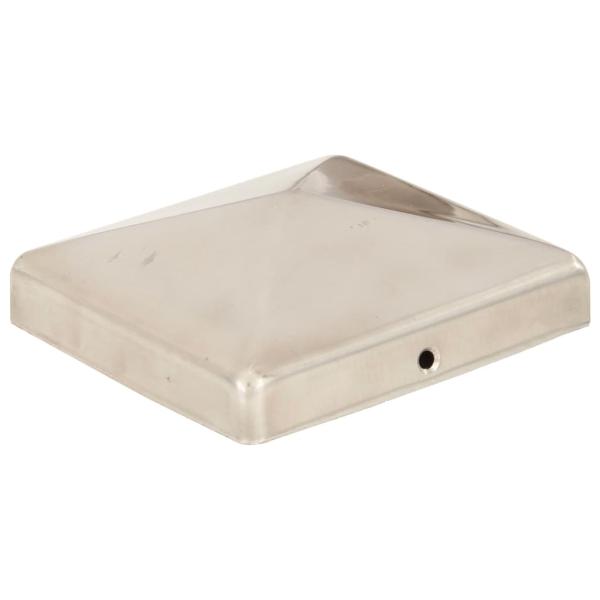 Pfostenkappen 6 Stk. Pyramide Edelstahl 101 x 101 mm
