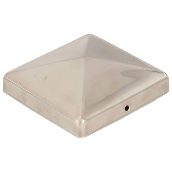 Pfostenkappen 6 Stk. Pyramide Edelstahl 101 x 101 mm