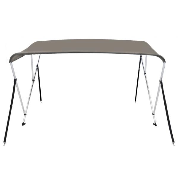 3-Bow Bimini-Top Grau 184x170x133 cm