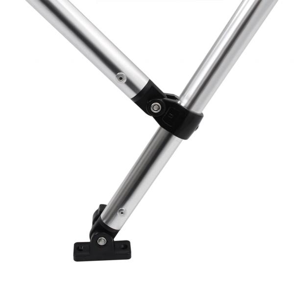 3-Bow Bimini-Top Grau 184x170x133 cm