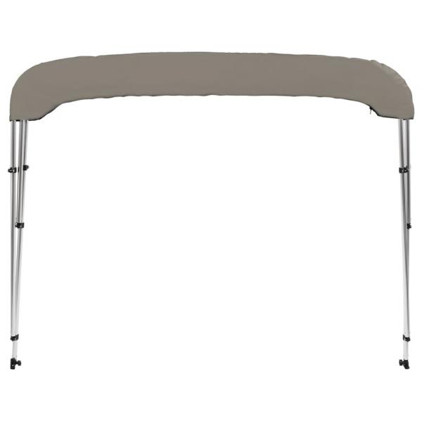 3-Bow Bimini-Top Grau 182x184x136 cm