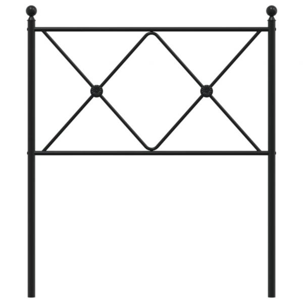 Kopfteil Metall Schwarz 75 cm