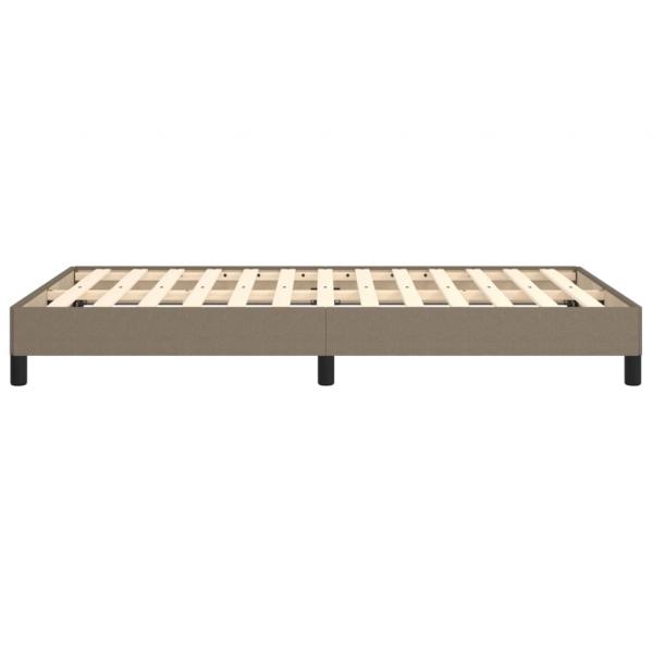 Bettgestell Taupe 120x190 cm Stoff