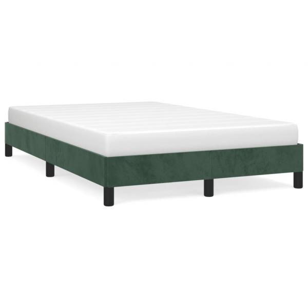 ARDEBO.de - Bettgestell Dunkelgrün 120x190 cm Samt