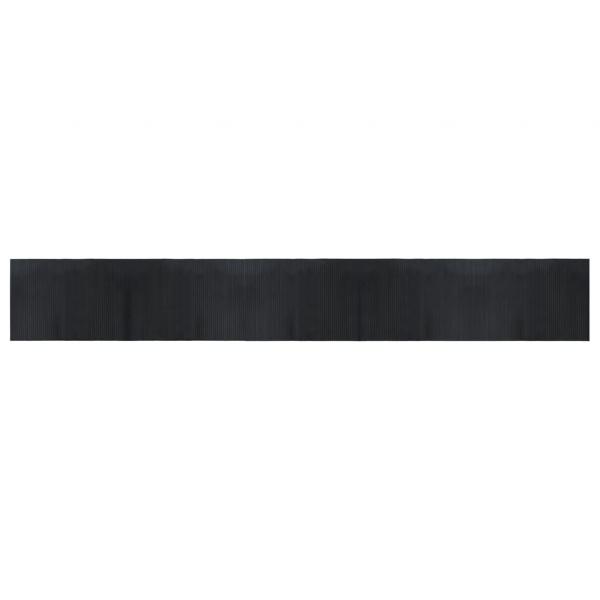Teppich Rechteckig Schwarz 70x500 cm Bambus