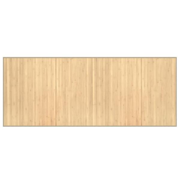 Teppich Rechteckig Hell Natur 80x200 cm Bambus