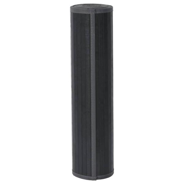 Teppich Rechteckig Grau 80x300 cm Bambus