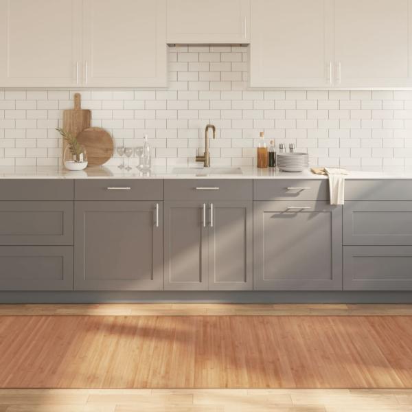ARDEBO.de - Teppich Rechteckig Natur 100x300 cm Bambus