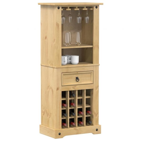 ARDEBO.de - Weinregal Corona 56x35x120 cm Massivholz Kiefer