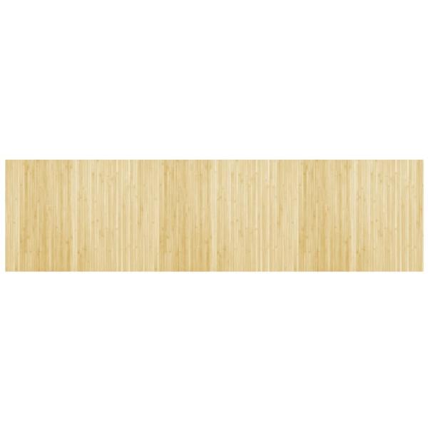 Teppich Rechteckig Hell Natur 80x300 cm Bambus