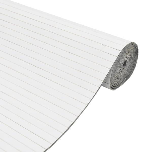 Paravent Weiß 165x400 cm Bambus