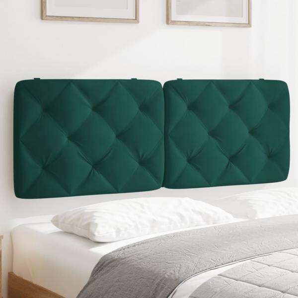 ARDEBO.de - Kopfteil-Kissen Dunkelgrün 120 cm Samt