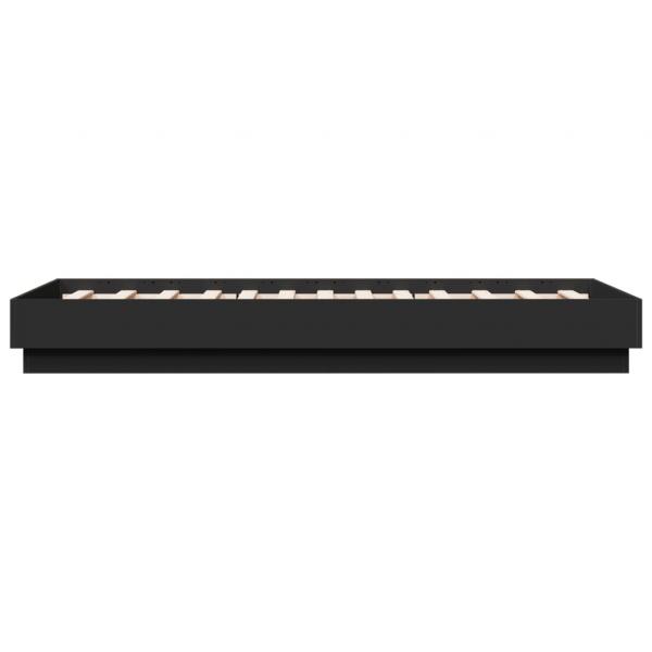 Bettgestell Schwarz 75x190 cm Holzwerkstoff