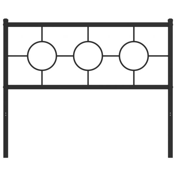 Kopfteil Metall Schwarz 107 cm