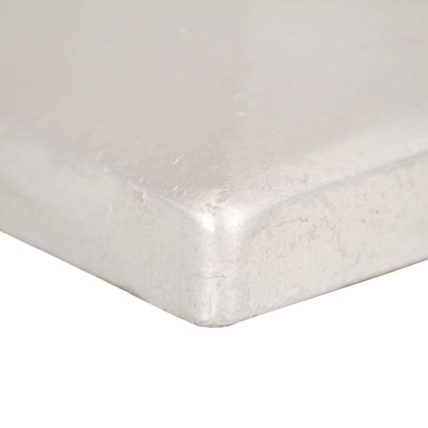 Pfostenkappen 6 Stk. Pyramide Verzinktes Metall 71 x 71 mm  