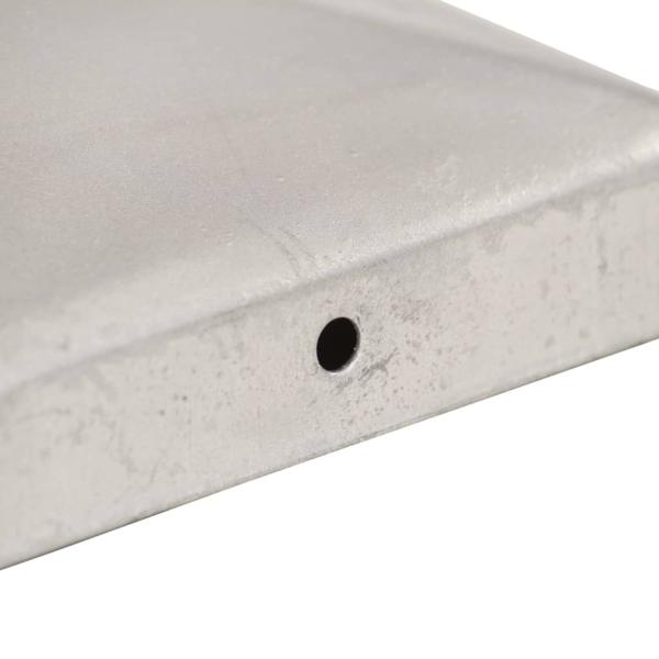 Pfostenkappen 6 Stk. Pyramide Verzinktes Metall 71 x 71 mm  
