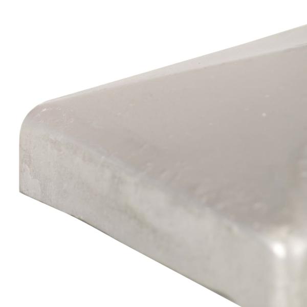 Pfostenkappen 6 Stk. Pyramide Verzinktes Metall 71 x 71 mm  