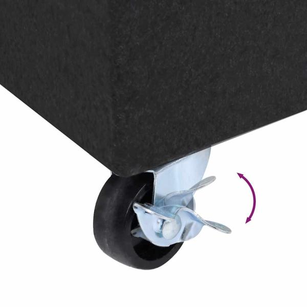 Schirmständer Schwarz 45x25x8 cm Granit