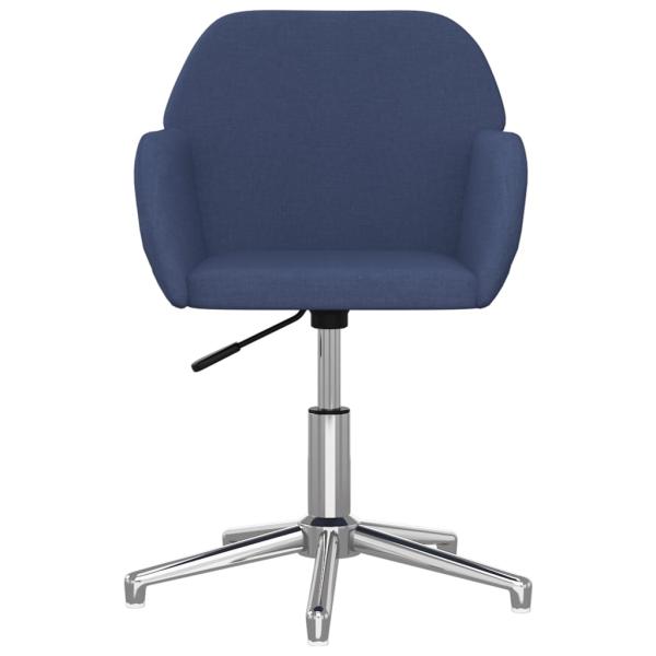 Bürostuhl Drehbar Blau Stoff