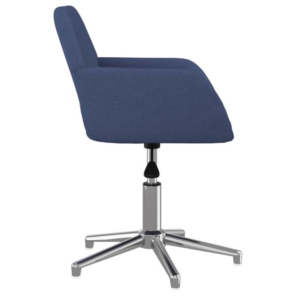 Bürostuhl Drehbar Blau Stoff