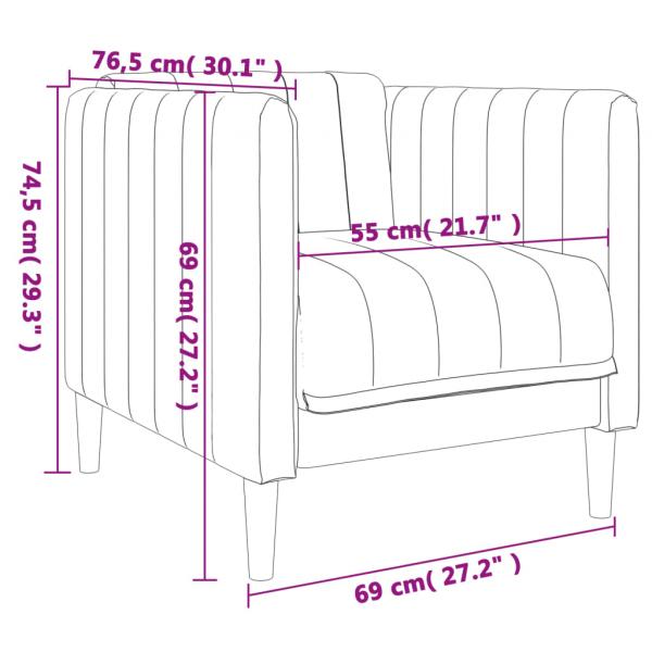 Sessel Hellgrau Stoff