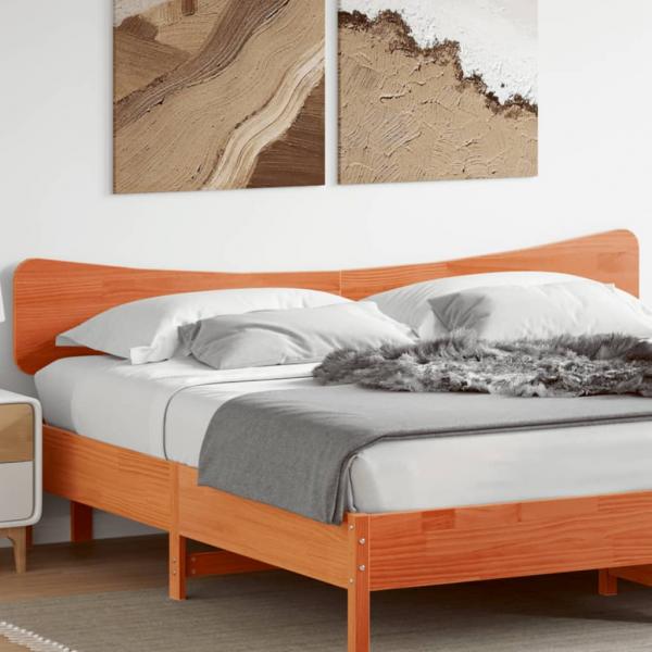 ARDEBO.de - Kopfteil Wachsbraun 200 cm Massivholz Kiefer