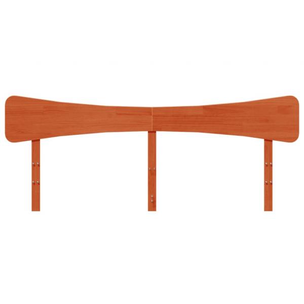 Kopfteil Wachsbraun 200 cm Massivholz Kiefer