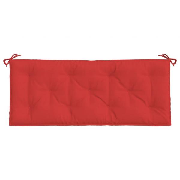 Gartenbank-Auflagen 2 Stk. Rot 120x50x7 cm Oxford-Gewebe