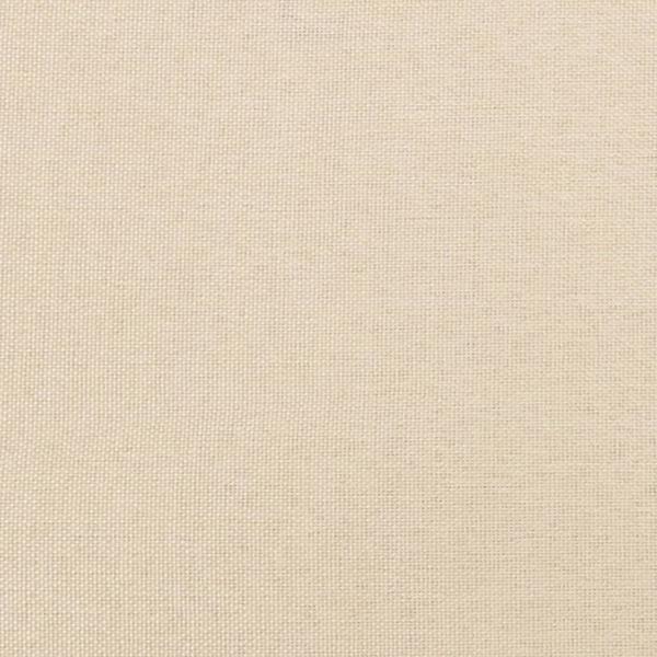 Boxspringbett mit Matratze Creme 120x190 cm Stoff