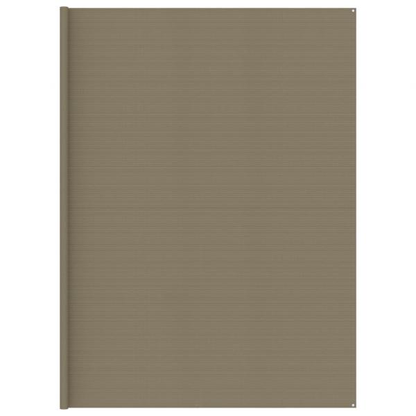 ARDEBO.de - Zeltteppich Taupe 400x700 cm HDPE