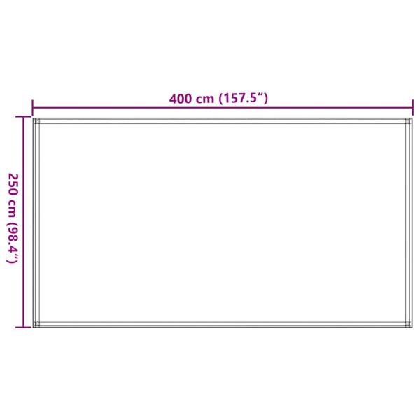 Zeltteppich 250x400 cm Beige