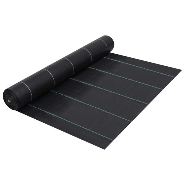 ARDEBO.de - Unkrautfolie Schwarz 2x5 m PP
