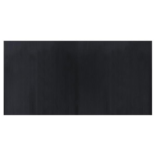 Teppich Rechteckig Schwarz 100x200 cm Bambus