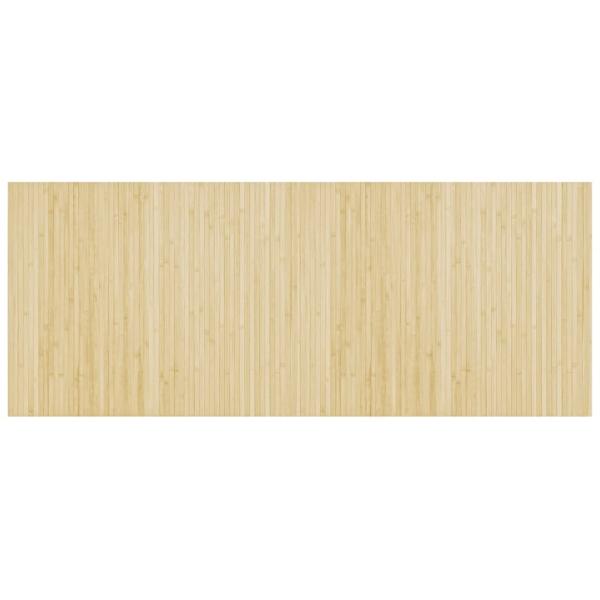 Teppich Rechteckig Hell Natur 80x200 cm Bambus
