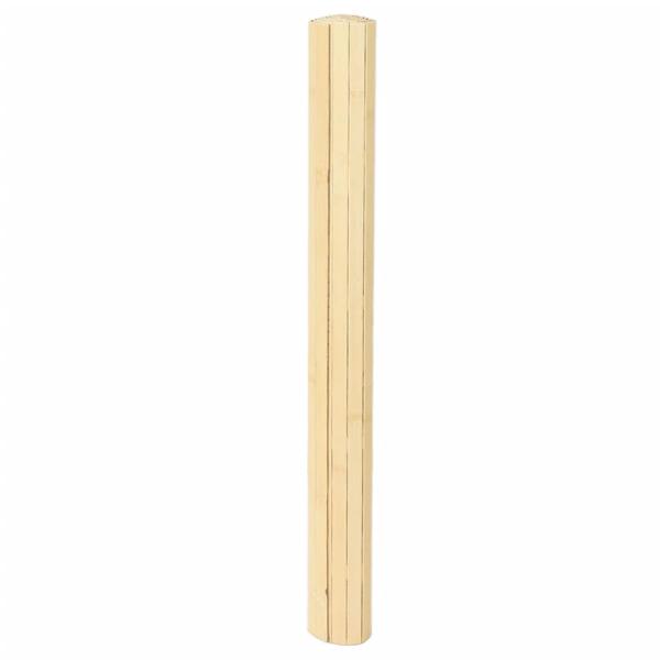 Teppich Rechteckig Hell Natur 80x200 cm Bambus