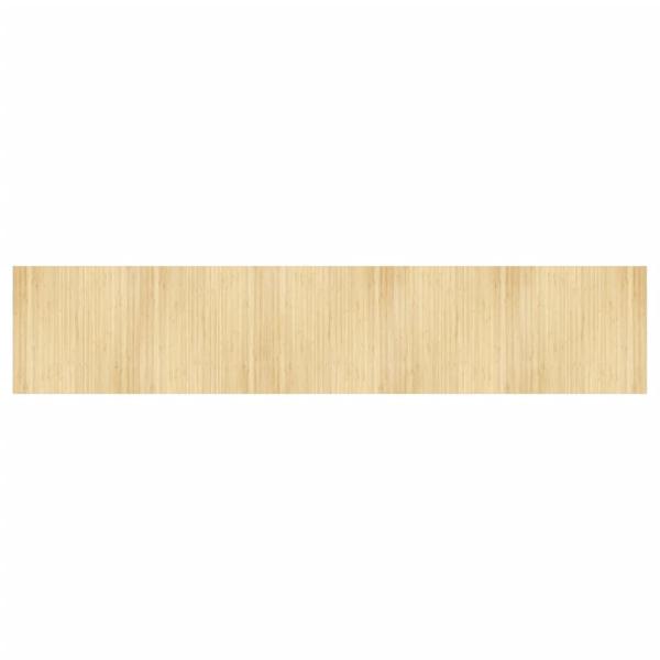 ARDEBO.de - Teppich Rechteckig Hell Natur 100x500 cm Bambus