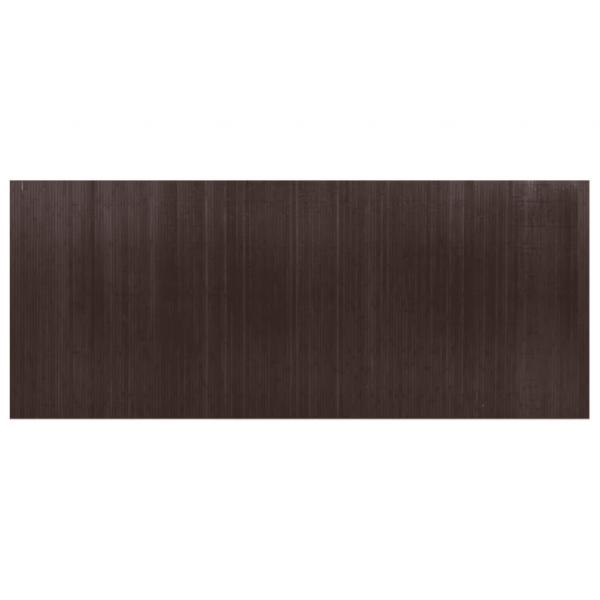 Paravent Dunkelbraun 165x400 cm Bambus