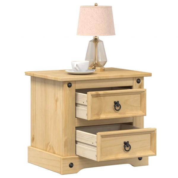 ARDEBO.de - Nachttisch Corona 53x39x50 cm Massivholz Kiefer