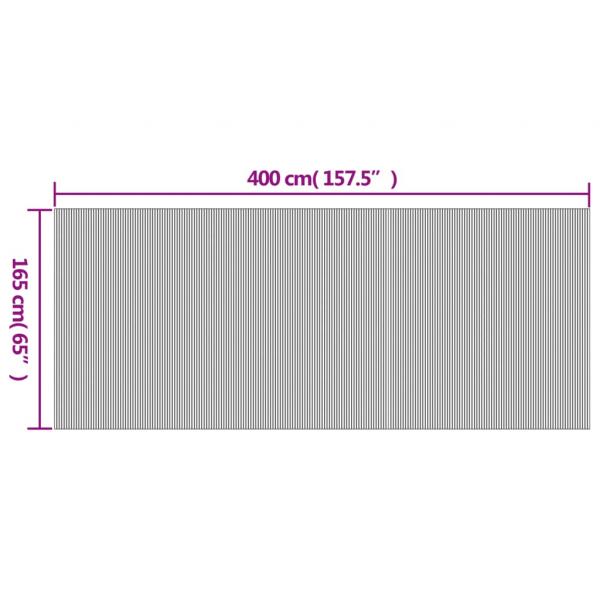 Paravent Schwarz 165x400 cm Bambus