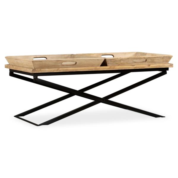 Couchtisch Mangoholz Massiv 110 x 55 x 42 cm 