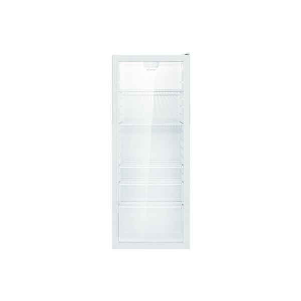 ARDEBO.de Bomann KSG 7289 Glastür-Kühlschrank, 55 cm breit, 245 L, LED Beleuchtung, Abtauautomatik, 5 Gitterablagen je 35kg Traglast, weiß