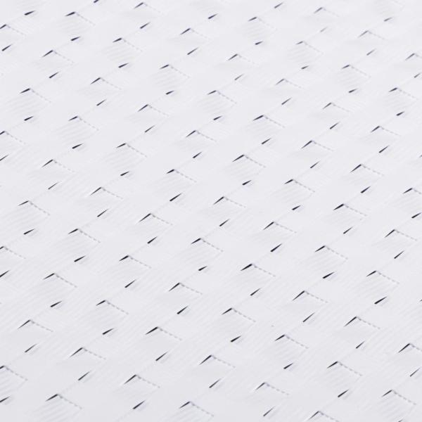 Balkon-Sichtschutze 10 Stk. Weiß 255x19 cm Poly Rattan