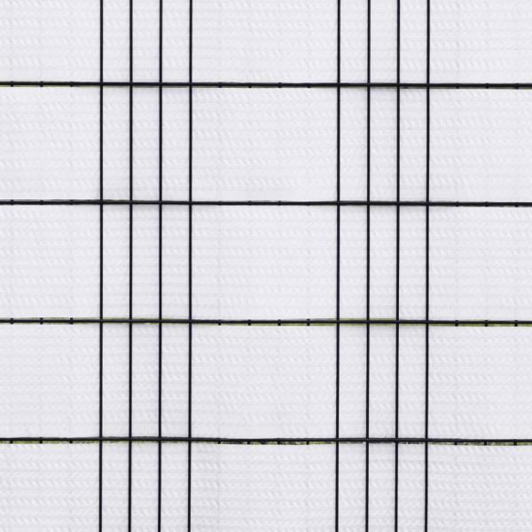 Balkon-Sichtschutze 10 Stk. Weiß 255x19 cm Poly Rattan